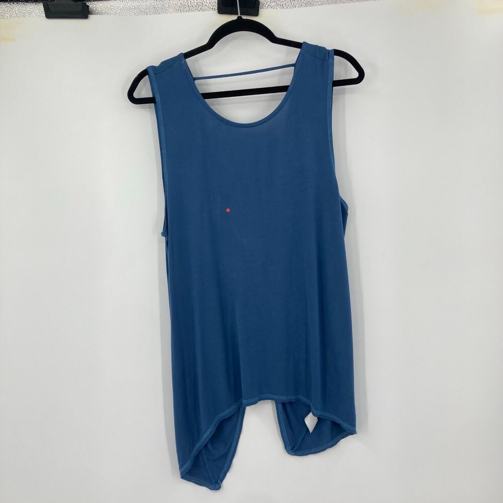 Ethereal Twist Open Back Jersey Blue Tank Women’s Medium